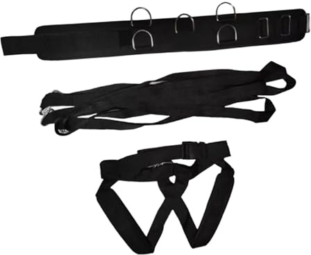 Milageto Arnés con Correas para Tirar del Trineo con Pesas, cinturón de Entrenamiento con Peso para Correr, Estudio Personal, Entrenamiento de Resistencia y