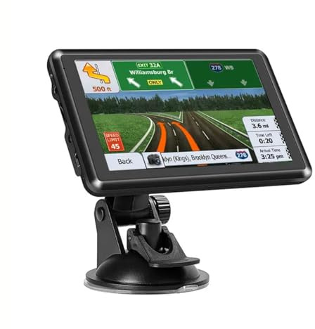 5 Inch GPS Navigation System for Car Truck 2026 - Touchscreen Navigator with UK Maps, Lifetime Free Map Updates, Voice Broadcast, Speed Camera Warning, Vehicle GPS Unit