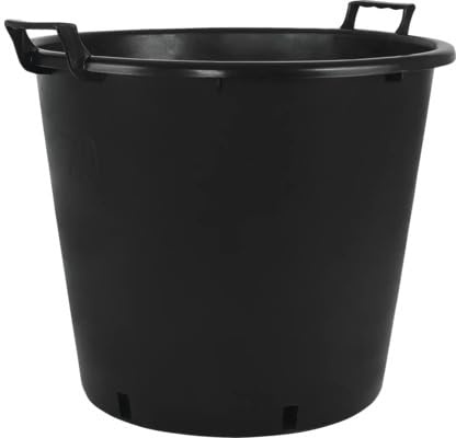 Geli Pflanzcontainer mit Griff Schwarz Ø 55 x 45 cm