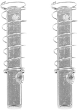 SEWACC Tige de Remplacement Barre Carrée en Acier Inoxydable 2 Pièces Argenté Ressort de Compression, Sécurité Renforcée pour Poignée de Porte pour Serrure de Porte Vintage