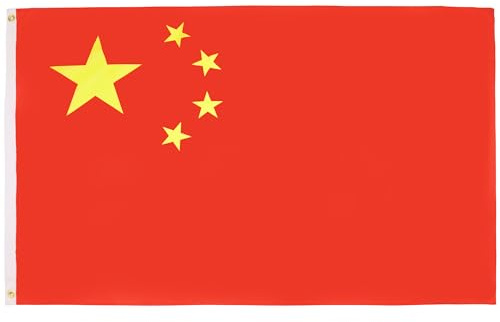 AZ FLAG Drapeau Chine 150x90 cm Drapeau Chinois Polyester 100D 2 Œillets