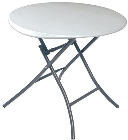 LIFETIME 80423 - Mesa plegable multiusos resistente, Blanco, 84 x 73,5 cm, Pequeña, UV100