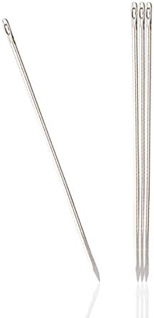 Prym Cuero Aguja, Acero aleado, Plata, 43 x 0,90 mm, 25 Stück