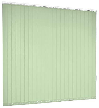 Lamellenvorhang Vertikaljalousie Lamelle Grün Hellgrün Fenster Rollo Breite 100-250 cm Länge 150-250 cm Vorhang Flächenvorhang Schiebevorhang Streifenvorhang blickdicht halbtransparent (200 x 175 cm)
