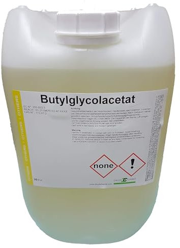 DruckChemie DC GmbH Butylglykolacetat 3 x 10L - Lösungsmittel für Lackier- und Farbarbeiten - Auch für die Herstellung starker Reinigungsmittel geeignet