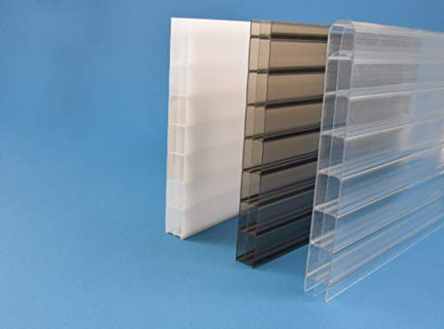 Stegplatte aus Polycarbonat |Doppelstegplatte| 16mm stark | Steg 3 Fach | klar 980mm x 4500mm