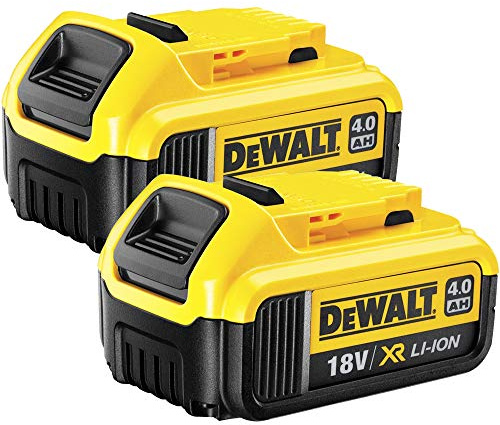 DeWalt Genuine DCB182X2 18V XR Li-ion 2 x 4.0Ah Batteries (Pack of 2)
