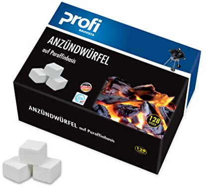 Ofenanzünder Grillanzünder auf Paraffinbasis 128 Würfel im Karton