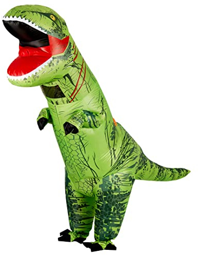THE TWIDDLERS Lustiges Aufblasbares Dino Kostüm für Erwachsene - T-Rex Dinosaurier Kostüm für Halloween, Cosplay, Verkleidungspartys - Robust & Leicht Aufzublasen