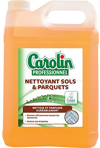 Carolin Nettoyant Écologique Parquet Cire d'abeille, 5 L