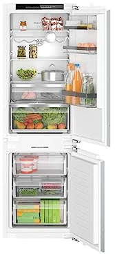 Bosch Frigorífico Combi, Integrable, 56 cm, Serie 6, NoFrost, VitaFresh XXL, Blanco, KIN86ADD0.