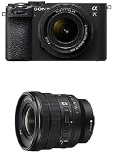Sony Alpha 7CII Cámara sin Espejo Full-Frame y Objetivo Zoom estándar Compacto SEL2860 con Sony SELP1635G, FE PZ 16-35mm F4 G Full-Frame
