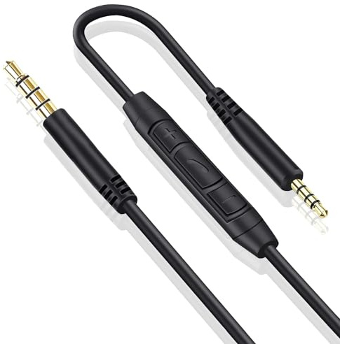 Replacement Audio Cable 3.5mm to 2.5mm Jack for Bose JBL Headphones | Headphones Cord Wire for Bose 700 Quietcomfort QC25 QC35 QC35II QC45 JBL Tune 710BT 760NC 660NC, In-line Mic, Volume Control