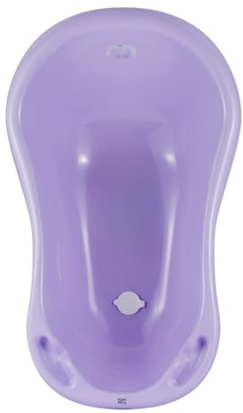 Hylat Baby - Yeli Lila - Babywanne mit Stöpsel - TÜV Rheinland zertifiziert - stabil und bequem, Ideal für Neugeborene und Babys bis zu 12 Monaten - Lite-Kollektion - Praktische, Kinder, Baden