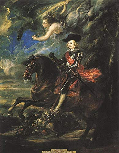 Toperfect 7 berühmte Gemälde, Der Kardinalinfant im Barock von Peter Paul Rubens, Handgefertigte Ölkunst auf Leinwand -07, €50-2000 Handgemalt von Lehrern der Kunstakademien