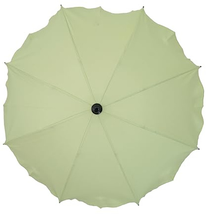 Universal Sonnenschirm Regenschirm für Kinderwagen und Sport Buggy, Babywagen Schirm mit Universal Halterung, UV-Schutz50+ Sonnensegel Sonnenschutz (Pistaziengrün)