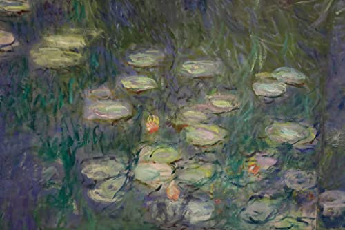 ENYLUFUT Bekannt Mode Leinwand Malerei Gemälde Wandkunst Seerosen Von Claude Monet Bild auf Leinwand für Wanddekoration 60x90cm