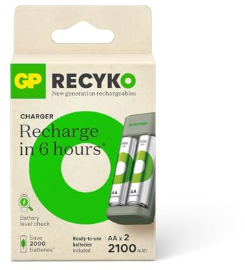 GP Recyko B441 - Cargador USB con Pilas AA Recargables 2100 mAh