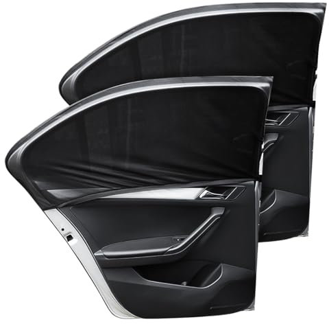 CGEAMDY 2 Piezas Parasol para Coches, Protección Solar Coche Protección UV, Parasol Coche Ventana Lateral Trasera, Automoción Universal Interior Protección Accesorios De Decoración(Ventana Trasera)