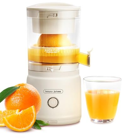 Orange Citrus Juicer, Electric Portable Lemon Juicer,Citrus Squeezer for Lemon Grapefruit Fruit, Small Wireless Juice Machine, Easy Use Orange Squeezer, Easy to Clean