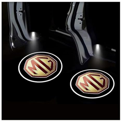 2 Pcs Wireless Projector Car Door Step Courtesy Welcome Lights for MG HS 2023 2024 2025, Projector Light Welcome Courtesy Step Lights Lamps accessories