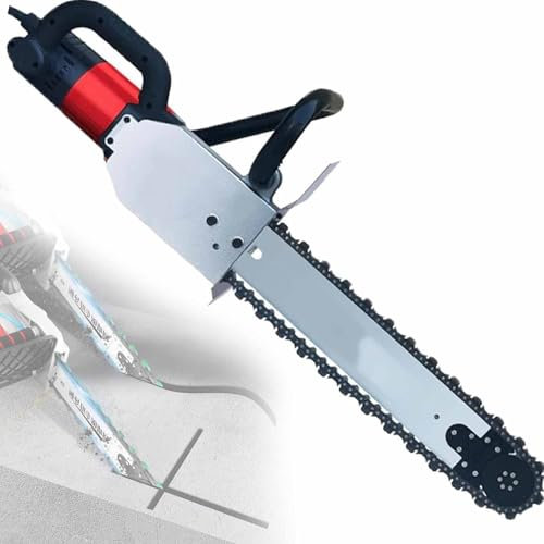 Sierra Eléctrica para Hormigón 7800W/8800W máquina de corte de piedra,Profundidad de Corte 350mm/480mm,Máquina Ranuradora de Pared con Tubería de Agua Bomba Agua Hoja,7800W