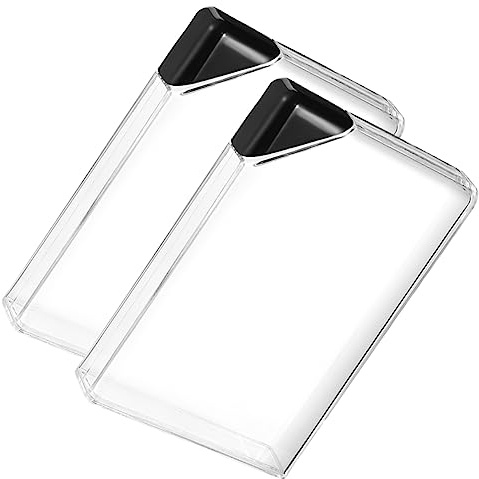 TOYANDONA Borraccia Piatta Trasparente 450ml in Plastica As, Set 2 Pezzi, Leggera e Compatta, Bottiglia D’acqua Tascabile per Sport, Viaggi e Attività Outdoor