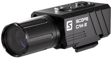 RunCam ScopeCam 2S Airsoft Action Camera, durata della batteria 210 min, pre-registrazione, controllo app Wi-Fi, alloggiamento in metallo IP64 per softair, sport, fauna selvatica, riprese all'aperto
