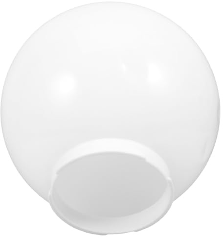 PAMINGONO Tulipas y Lamparas Esféricas de Acrílico Blanco para Instalación Fácil Pantallas de Lámparas de Globo Resistentes Deformación Luces de Tocador Lámparas Colgantes en Patios