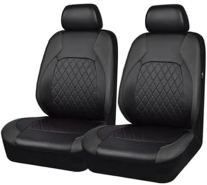 2 Housses Siège Avant Voiture pour Audi A5 Coupé S-Line TDi, Voiture Ensembles Housses Siège Respirantes Confortable Protecteur Coussins Siège Couvre,A/Black