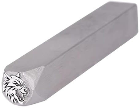 Metallstempel-set Professionelles Metallstempelset Mit Tiermuster, Stahlstempel Für Die Herstellung Von Metall, Leder, Holz Und DIY-Schmuck(Wolf)