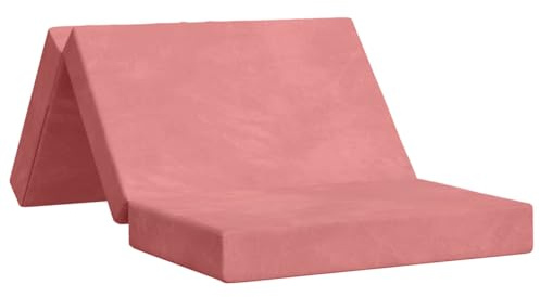 vidaXL Fällbar Soffbed 100 x 67 x 45 cm Rosa, Sovrum, Vardagsrum, Fällbar Soffbädd, Kompakt Soffa, Gästsäng, Mångsidig Möbel till Besökare