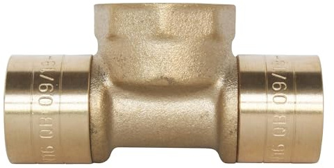 SOMATHERM FOR YOU, Té à glissement femelle 15/21 pour tube PER Ø16 - Montage facile, résistant à la corrosion, certifié NF, pression max 10 bars, température 5°C à 90°C, conditionné à l'unité | Créez facilement une dérivation sur votre réseau PER grâce à ce té à glissement résistant à la corrosion et certifié NF.