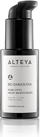 Alteya Certificato Organico Idratante di notte di Bio Damascena – ripristinabile, 50 ml, basato sul bulgaro rose otto organico