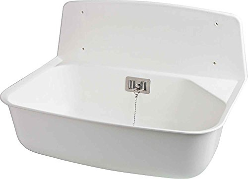 OTTO HAAS KG Universal-Ausgussbecken, Wandmontage, Kunststoff, Spüle, Weiß, Rechteckig, 6200