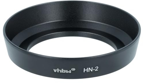 vhbw Paraluce compatibile con Nikon Nikkor 35-70mm F3.3-4.5, 28mm F3.5, 28mm F2.8 52 mm obiettivo nero, metallo, rotondo, 7,4 cm