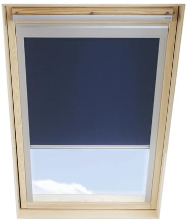 Store Occultant Compatible avec VELUX C04, Bleu Foncé