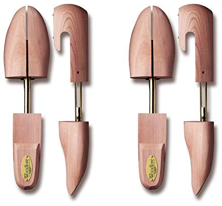 Woodlore Women’s Cedar Wood Shoe Trees (2 Pairs) Adjustable, Aromatic, USA Made (Medium Fits Sizes 8-9.5)