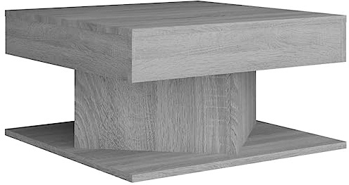 vidaXL Mesa de Centro Mesita Auxiliar Consola Lateral Salón Sofá Sala de Estar Café Muebles Mobiliario Madera Contrachapada Gris Sonoma 57x57x30 cm