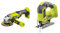 RYOBI - Meuleuse d'Angle Électrique Sans Fil 18V ONE+ Ø115mm & Scie Sauteuse Pendulaire 4 Positions 18 V ONE+ Sans Fil Pour Coupes Parfaites, Sans Éclat, Droites, de Finitions