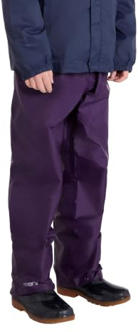 Mountain Warehouse Pakka Pantalon De Pluie pour Enfant - sur Pantalon Imperméable, sur Pantalon Riptop Léger Et Résistant, Vêtement De Pluie pour Garçon Et Fille Lila 11-12 Ans