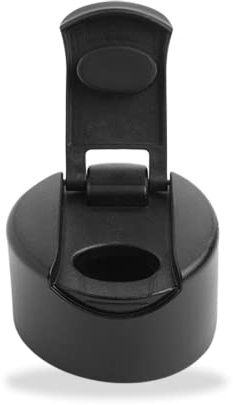 Qwetch - Bouchon Easy - Bouteilles Isothermes 260ml ou 500ml - Noir - Etanche & Sans BPA