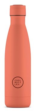 Cool Bottles Botella de Agua Acero Inoxidable 500 ml Pastel Coral