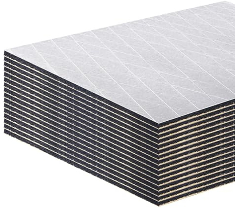 AggSound 13 pièces isolants coupés, 6mm 40×33cm auto adhésif tapis d'isolation thermique pour voiture | auto tapis d'isolation acoustique (1,68㎡)
