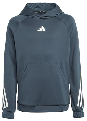 Adidas Unisex Kinder Train Icons Aeroready 3-Stripes Hoodie Trainingsjacke mit Kapuze