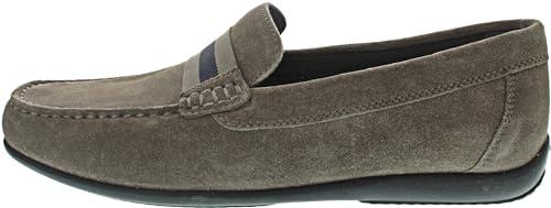Geox U Ascanio A, Moccasin Uomo, Grigio Tortora, 43 EU