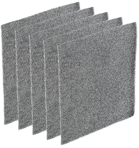 PATIKIL 120mm Filter Schaumstoffschwämme, 5er Pack Schwamm-Ersatzmedien für Computer, Ventilator, Lüfter, Schwarz