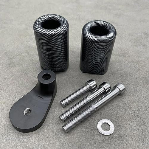 DZSQEGBX Für Suzuki Für GSXR1000 K1 Für GSX-R Für GSXR 1000 2001-2002 Motorradrahmenschieber Crash Falling Protection Motorschutzblock Motorrad Sturzschutz Sturzpads(Schwarz)