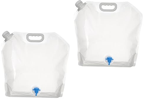 WOONEKY 2stücke Faltbarer Wasserbeutel Für Outdoor-aktivitäten Wasserdichter Wasserbehälter Mit Großem Fassungsvermögen Tragbare Wasser Tasche Für Camping Und Wandern