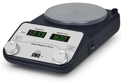 Agitateur magnétique numérique de laboratoire SP-16 1600 tr/min for agitateur magnétique numérique de laboratoire en flacon de 50 ml à 20 L, appareils thermostatiques de laboratoire Équipement de labo